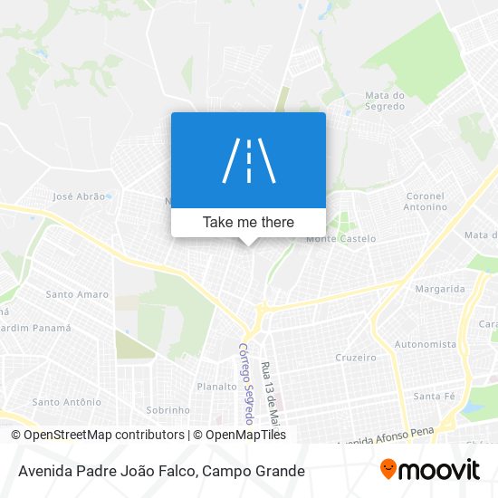 Mapa Avenida Padre João Falco