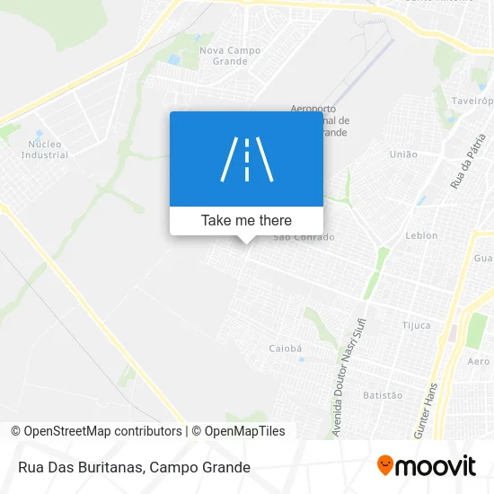 Rua Das Buritanas map