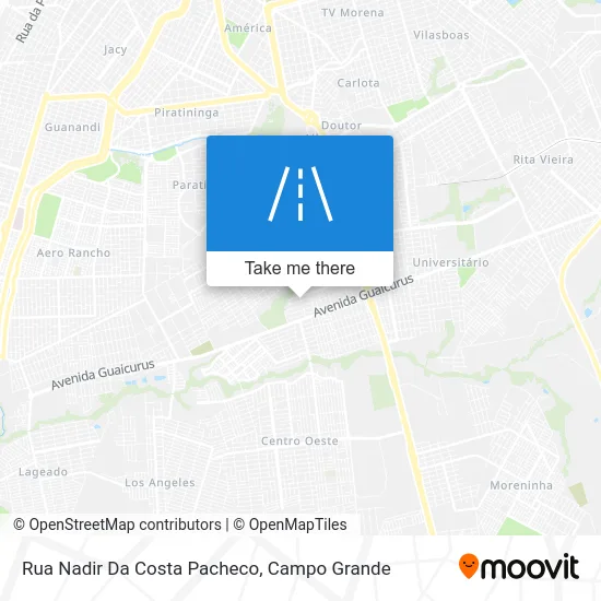 Rua Nadir Da Costa Pacheco map