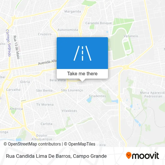 Rua Candida Lima De Barros map
