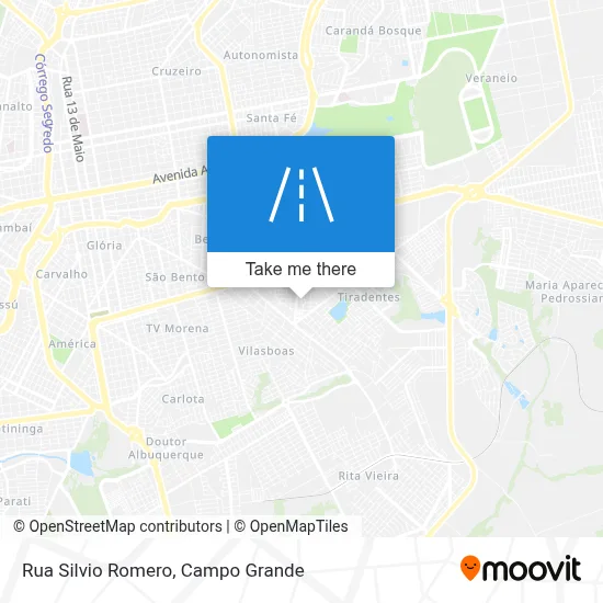 Rua Silvio Romero map