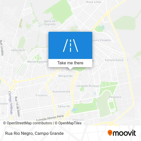 Rua Rio Negro map