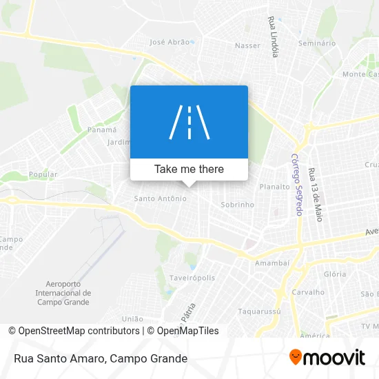 Rua Santo Amaro map