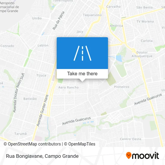 Rua Bongiavane map