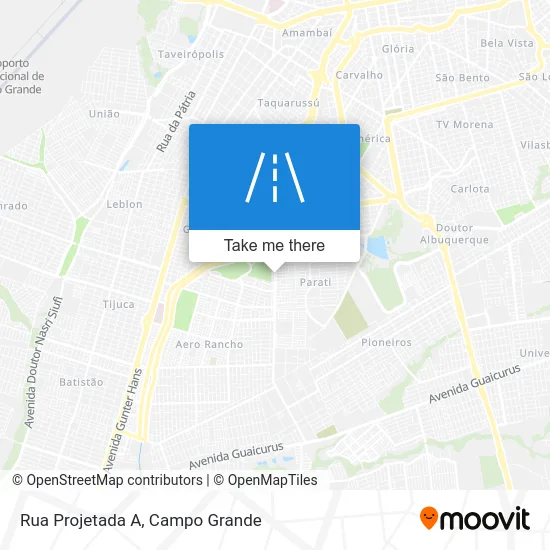 Rua Projetada A map