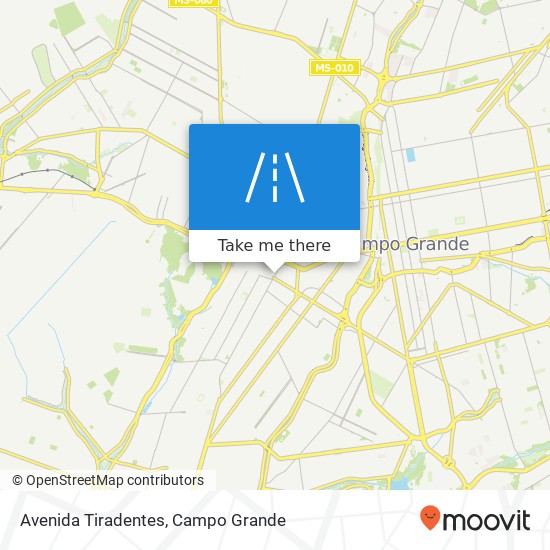 Mapa Avenida Tiradentes