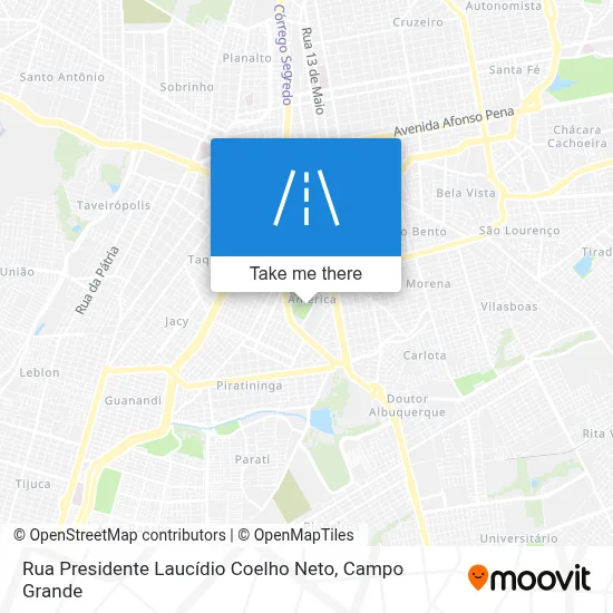 Rua Presidente Laucídio Coelho Neto map