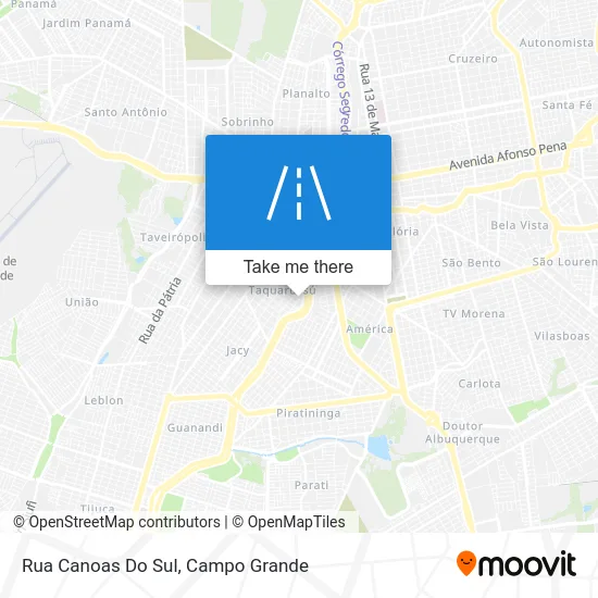 Rua Canoas Do Sul map