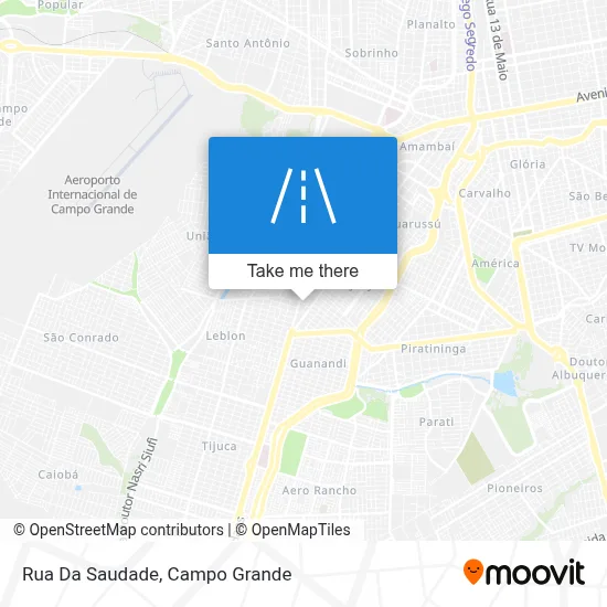 Rua Da Saudade map