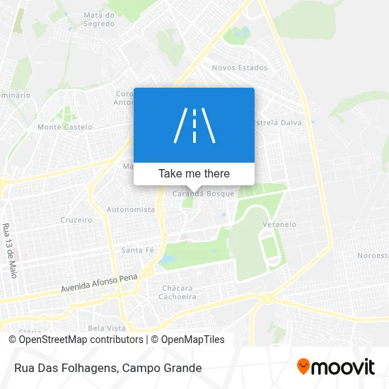 Rua Das Folhagens map