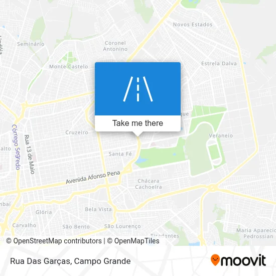 Rua Das Garças map