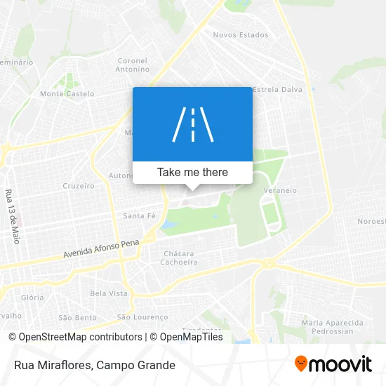 Rua Miraflores map