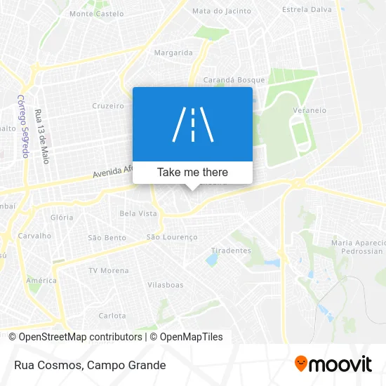 Rua Cosmos map