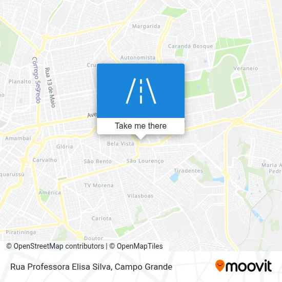 Rua Professora Elisa Silva map