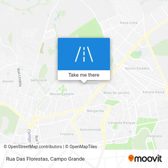 Rua Das Florestas map
