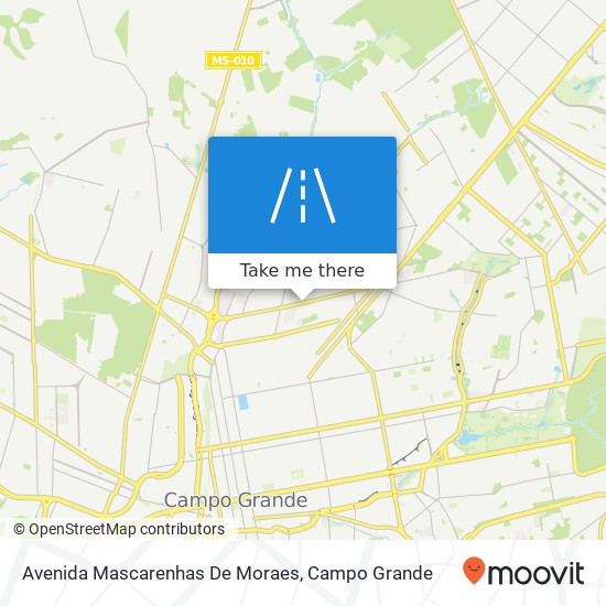 Mapa Avenida Mascarenhas De Moraes