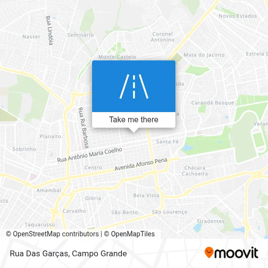 Rua Das Garças map