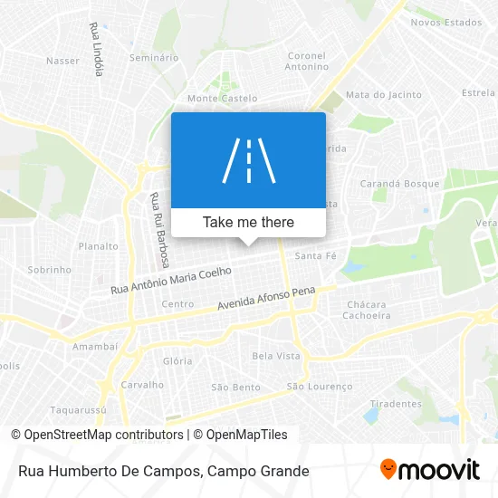 Rua Humberto De Campos map