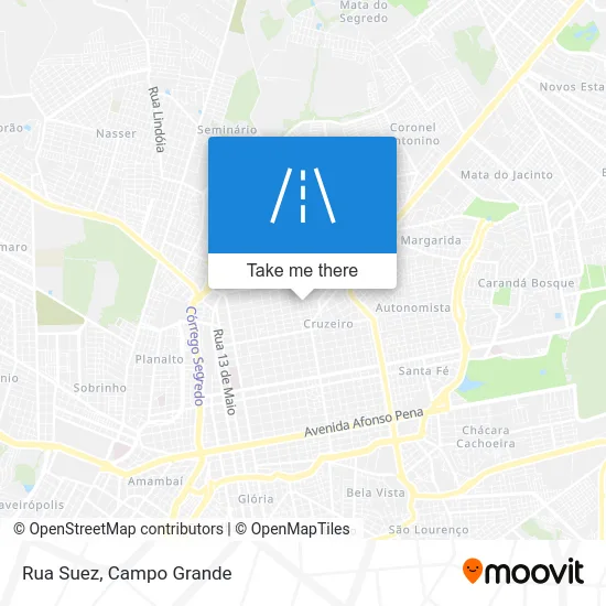 Rua Suez map