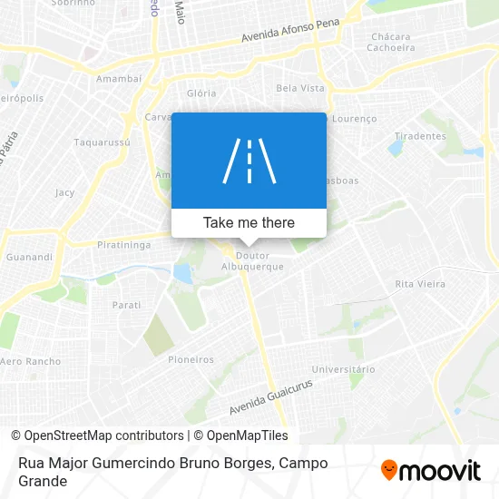 Rua Major Gumercindo Bruno Borges map