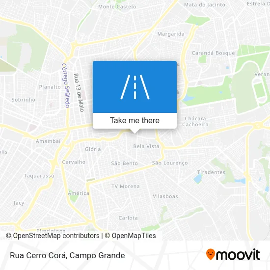 Rua Cerro Corá map