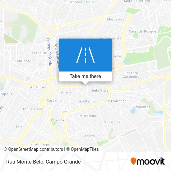 Rua Monte Belo map