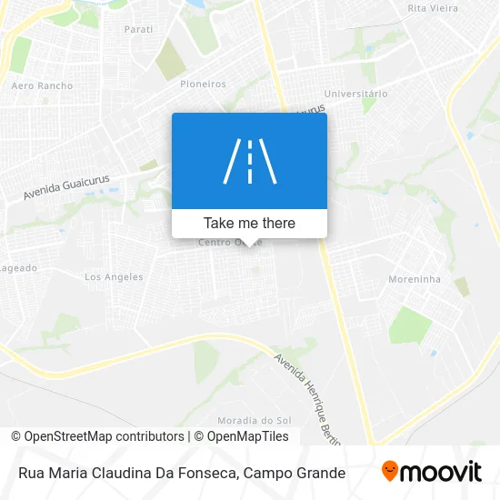 Rua Maria Claudina Da Fonseca map
