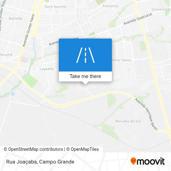 Rua Joaçaba map