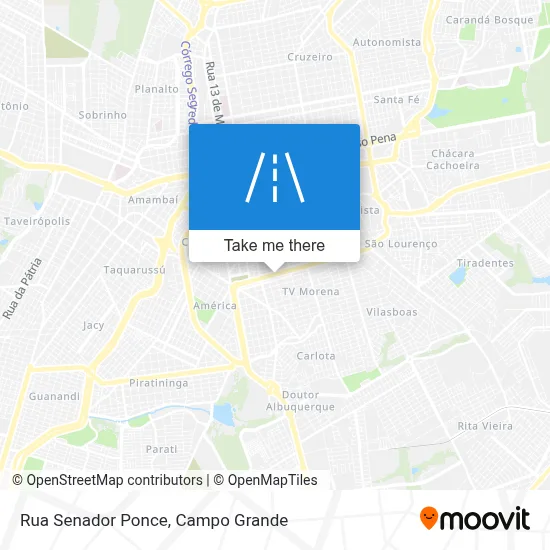 Rua Senador Ponce map