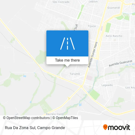 Rua Da Zona Sul map