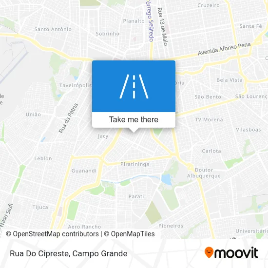 Rua Do Cipreste map