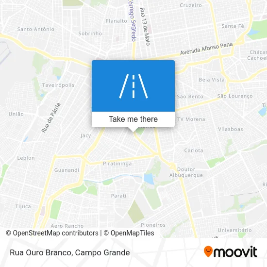 Rua Ouro Branco map