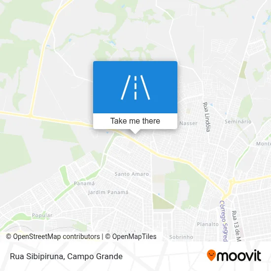 Rua Sibipiruna map