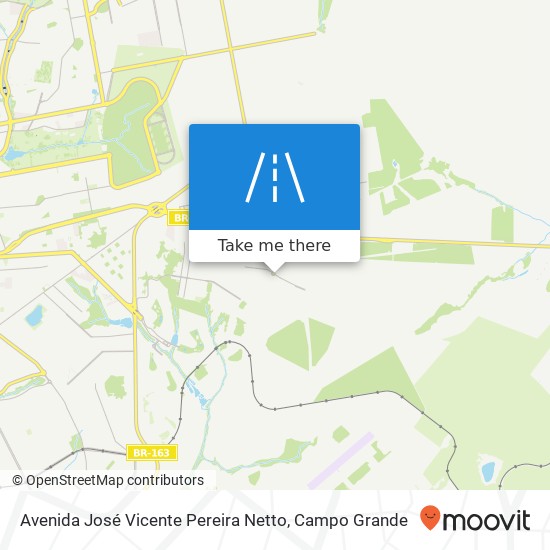 Mapa Avenida José Vicente Pereira Netto