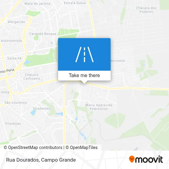 Rua Dourados map