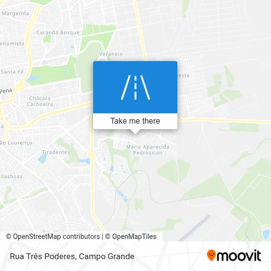 Rua Três Poderes map