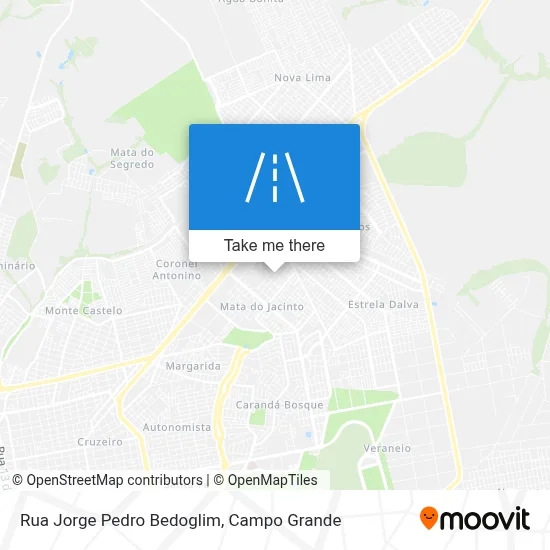 Rua Jorge Pedro Bedoglim map