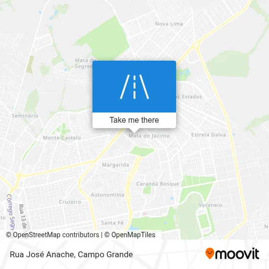 Rua José Anache map