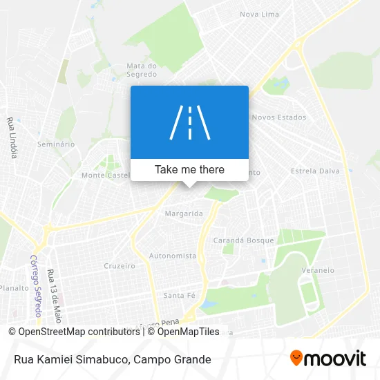 Rua Kamiei Simabuco map