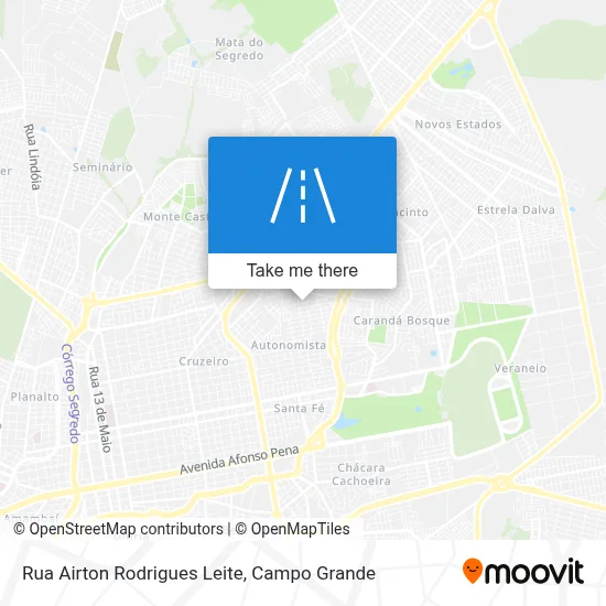 Rua Airton Rodrigues Leite map