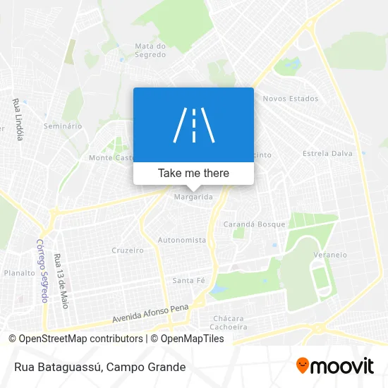 Rua Bataguassú map