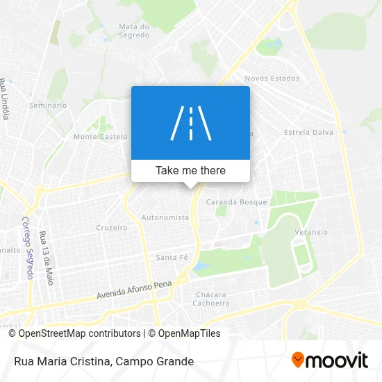 Rua Maria Cristina map