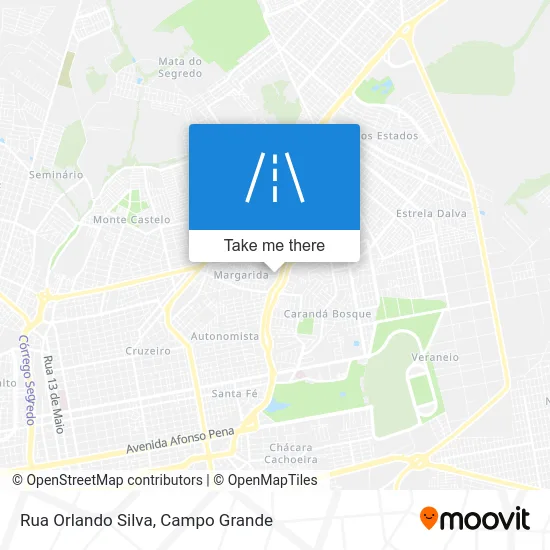 Rua Orlando Silva map