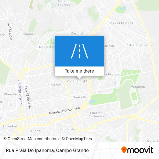 Rua Praia De Ipanema map