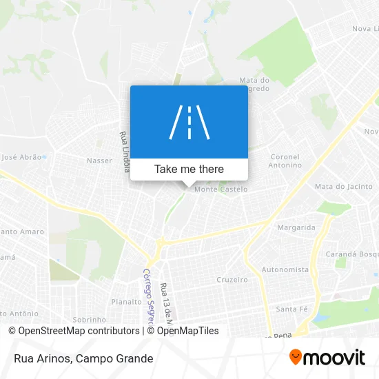 Rua Arinos map