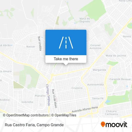 Rua Castro Faria map