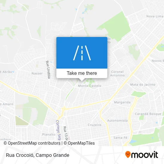 Rua Crocoió map