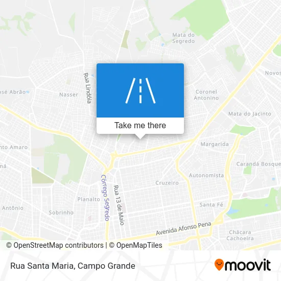 Rua Santa Maria map