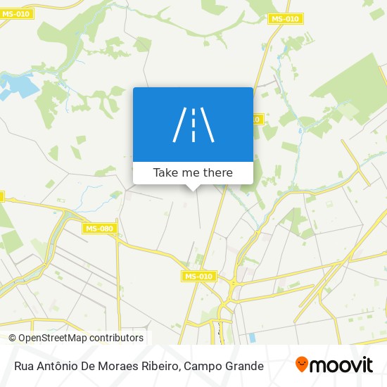 Mapa Rua Antônio De Moraes Ribeiro