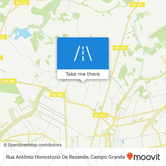 Rua Antônio Honostorio De Rezende map